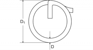 Zawleczka okrągła 1,2x15mm