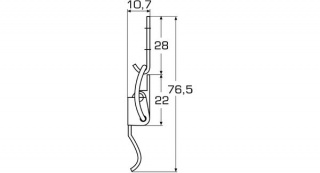 Zamknięcie dźwigniowe 76,5mm