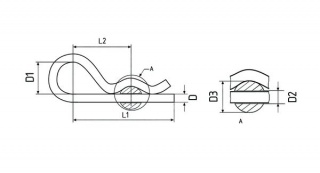 Zawleczka typu Beta 5mm